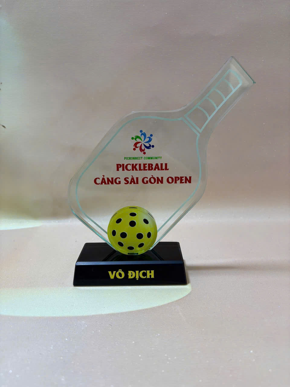 Cúp Thủy Tinh Pickleball